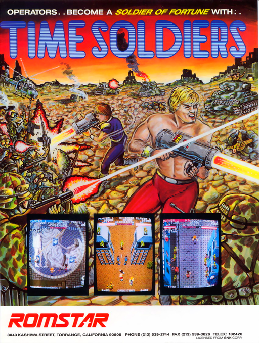 Time Soldiers (US Rev 1) Arcade Game Cover